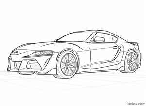 Toyota Supra Coloring Page #243854159