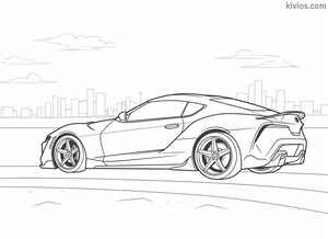 Toyota Supra Coloring Page #2507210141