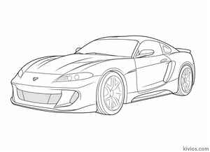Toyota Supra Coloring Page #251158455