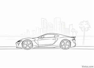 Toyota Supra Coloring Page #253367224
