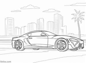 Toyota Supra Coloring Page #259685802