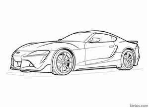 Toyota Supra Coloring Page #2607615059