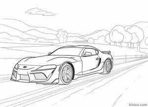 Toyota Supra Coloring Page #272409922
