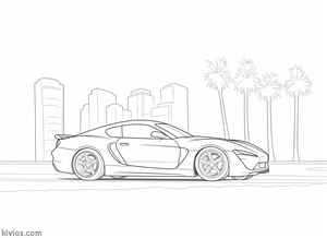 Toyota Supra Coloring Page #2969822248
