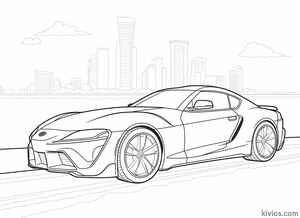 Toyota Supra Coloring Page #2973921471