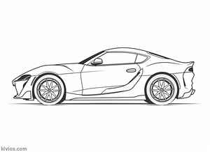Toyota Supra Coloring Page #3033323580