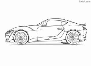 Toyota Supra Coloring Page #3126326558