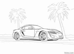 Toyota Supra Coloring Page #3253618258