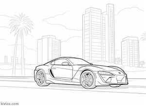 Toyota Supra Coloring Page #400723128