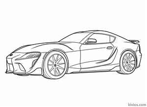 Toyota Supra Coloring Page #413514039