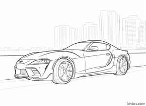 Toyota Supra Coloring Page #471521642