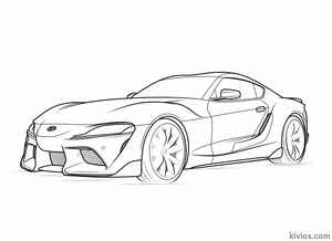 Toyota Supra Coloring Page #49262458