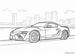 Toyota Supra Coloring Page #543920953