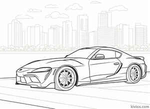 Toyota Supra Coloring Page #54468889