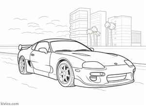Toyota Supra Coloring Page #57117713