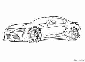 Toyota Supra Coloring Page #649130170