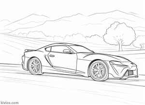 Toyota Supra Coloring Page #710231049