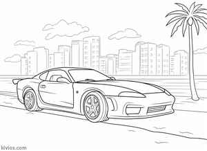 Toyota Supra Coloring Page #763715609