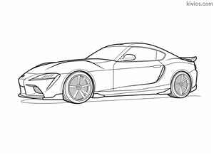 Toyota Supra Coloring Page #820019664