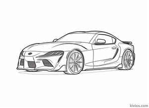 Toyota Supra Coloring Page #864019579