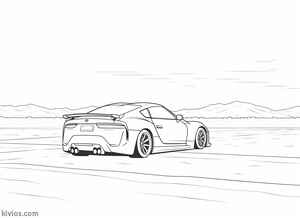 Toyota Supra Coloring Page #883020582