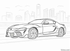 Toyota Supra Coloring Page #89126013