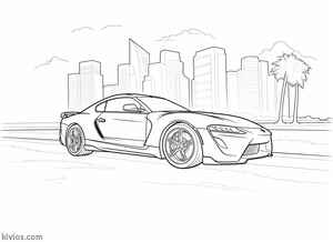 Toyota Supra Coloring Page #908224333
