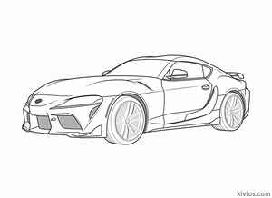 Toyota Supra Coloring Page #952011298