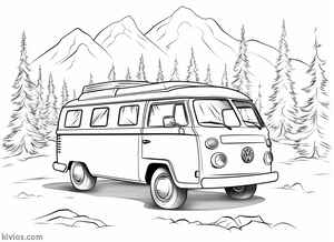 VW Bus Coloring Page #1226026968