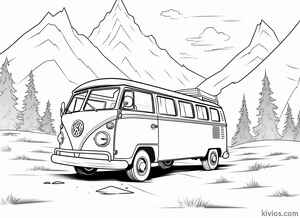 VW Bus Coloring Page #128211925