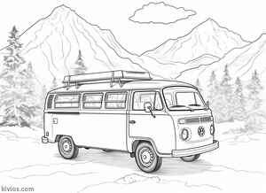 VW Bus Coloring Page #2085421925