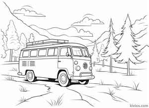 VW Bus Coloring Page #216562065