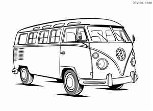 VW Bus Coloring Page #2245328872