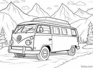VW Bus Coloring Page #230729805