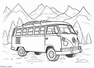 VW Bus Coloring Page #233452101