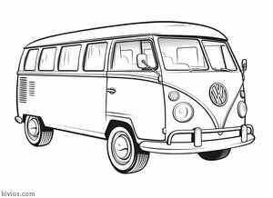 VW Bus Coloring Page #2442429944