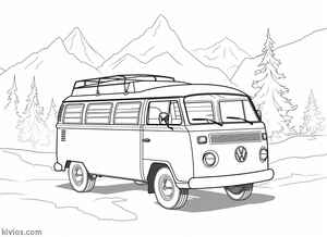 VW Bus Coloring Page #274017287