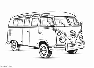 VW Bus Coloring Page #2835332075