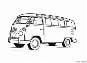 VW Bus Coloring Page #3006317315