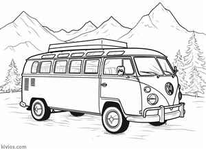 VW Bus Coloring Page #3069128419