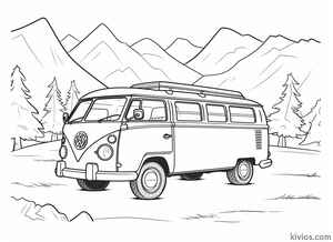 VW Bus Coloring Page #3161122793