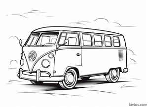 VW Bus Coloring Page #3181326640