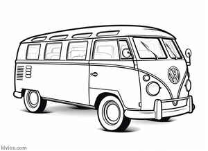 VW Bus Coloring Page #3189312286
