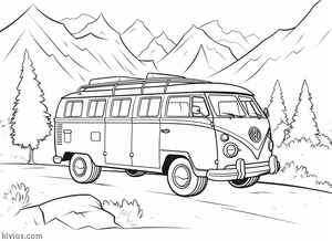 VW Bus Coloring Page #3244526610