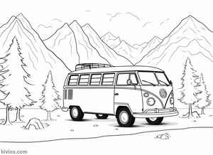 VW Bus Coloring Page #443617002