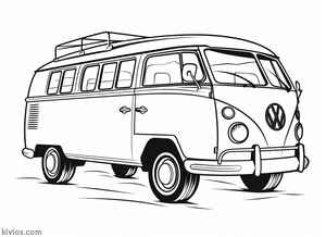 VW Bus Coloring Page #468611856