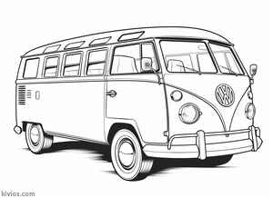 VW Bus Coloring Page #868414641