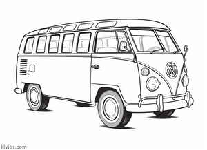 VW Bus Coloring Page #98113325