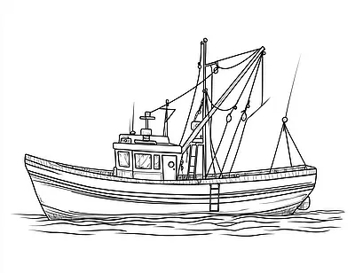Boats Coloring Pages