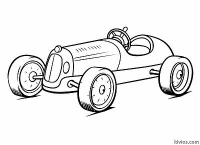 An antique derby car